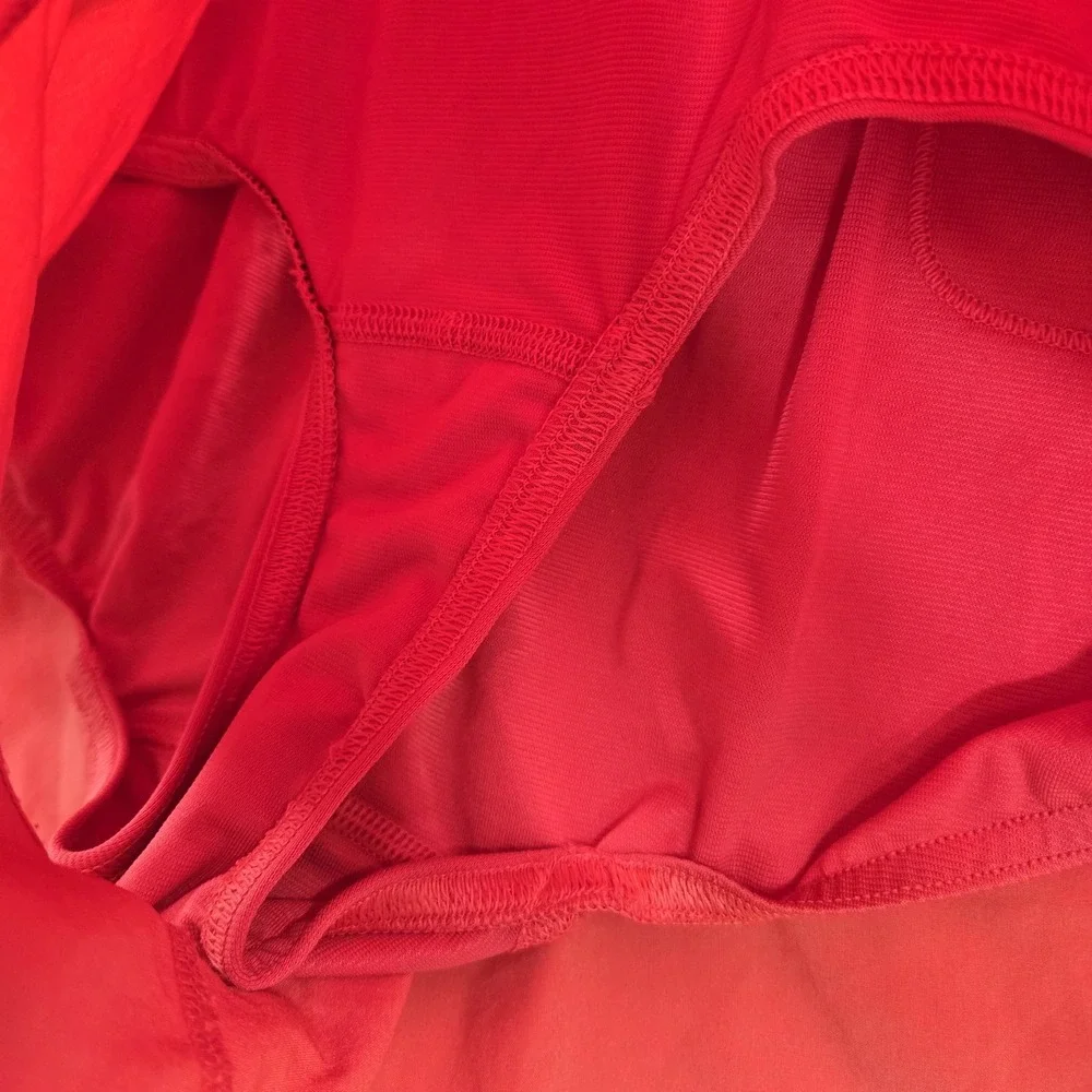 Lululemon Women Activewear Shorts 10 Orange Running Drawstring 2.5